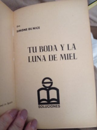 Libro Antiguo Tú boda y la luna de miel