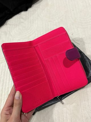 Cartera nueva TOUS gris y Rosa