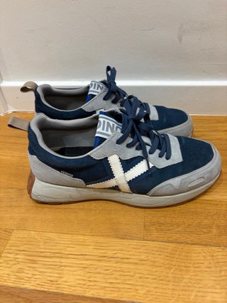 Zapatillas Munich Azul y Gris