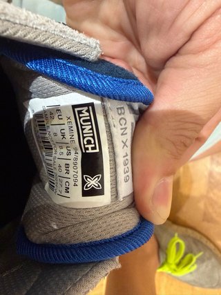 Zapatillas Munich Azul y Gris