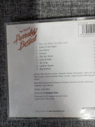 2 CDs Barrabas Check Mate & Besudo