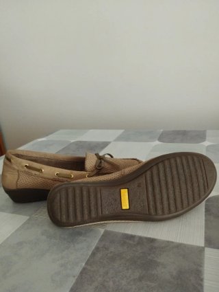 Zapato Merceditas Piel 24H Beige Talla 36