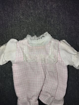 Vestitino bambola rosa e bianco