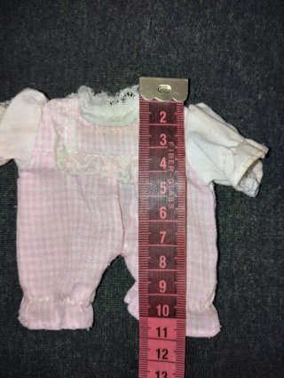 Vestitino bambola rosa e bianco