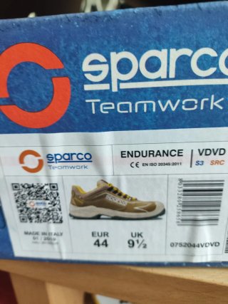 Zapatos Seguridad Sparco Endurance S3 Beige/Gris