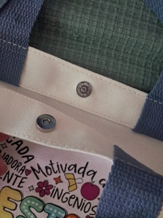 Bolso Tote Maestra Corazón Regalo Fin Curso