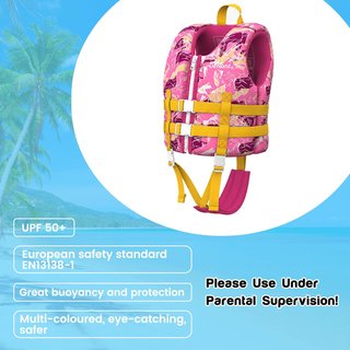 NUEVO Chaleco Natación Niños Rosa, talla L
