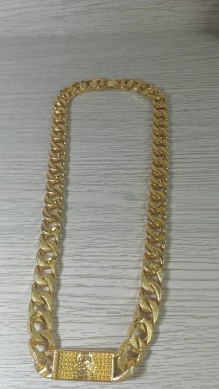 Cadena Cubana Chapada Oro 18k Circonitas