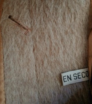 DAVID RESERVA:ABRIGO DE LLAMA 100% BEIGE