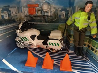 Madelman Policía de Tráfico Moto