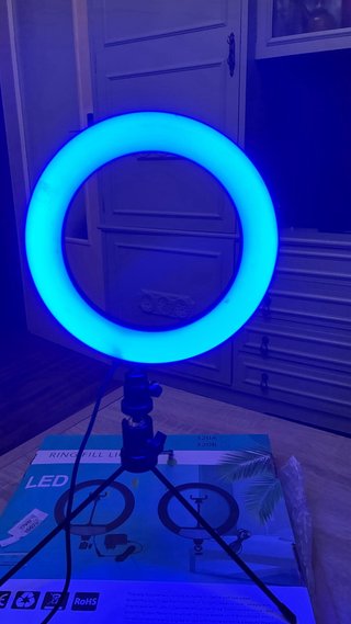 Lámpara Aro LED para selfies