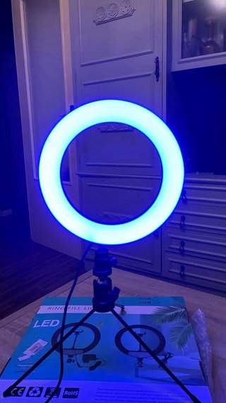 Lámpara Aro LED para selfies