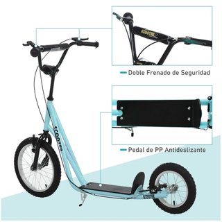 Patinete Scooter +5 años Azul