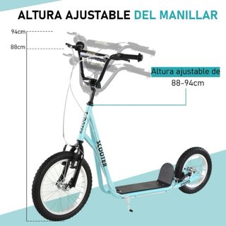 Patinete Scooter +5 años Azul