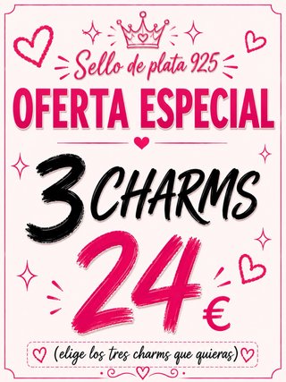 OFERTA ESPECIAL CHARMS - 3 Charms x 24€