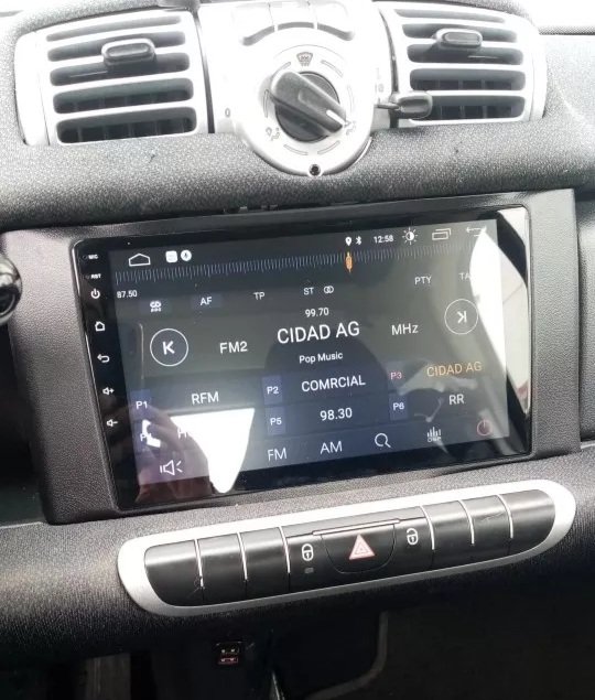 Radio pantalla CARPLAY GPS para Benz Smart Fortwo