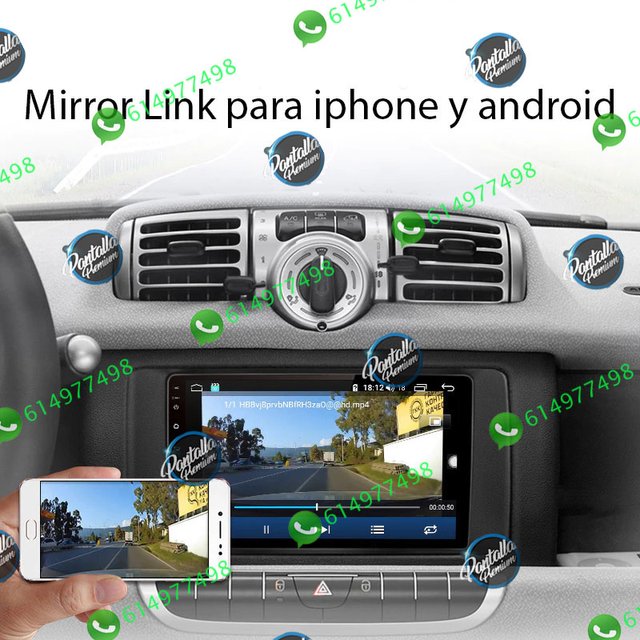 Radio pantalla CARPLAY GPS para Benz Smart Fortwo