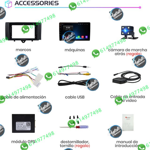 Radio pantalla CARPLAY GPS para Benz Smart Fortwo