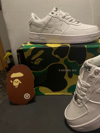 Zapatos BAPE Blancos