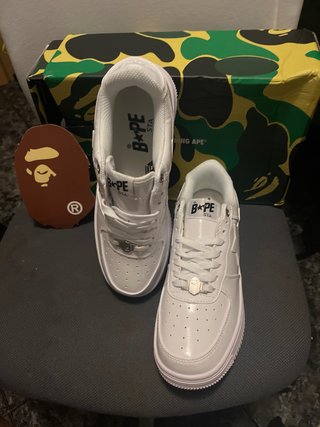Zapatos BAPE Blancos