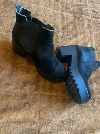 Botines negros de plataforma talla 38.5-39
