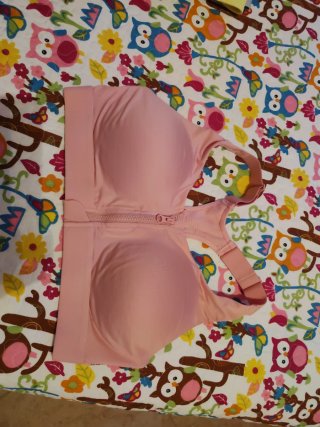 Sujetador deportivo Decathlon rosa talla L