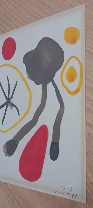 PINTURA ORIGINAL ESTILO MIRÓ - ARTE