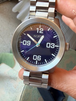 Reloj Nixon Corporal SS Azul y Plateado