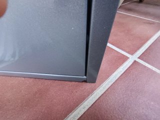Columna  cubo  reciclaje metálico