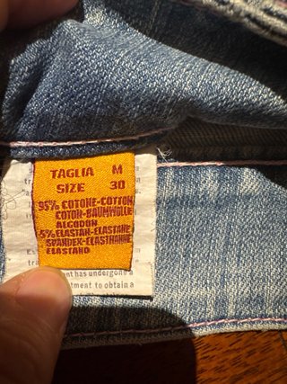Shorts jeans vita media in cotone taglia M donna
