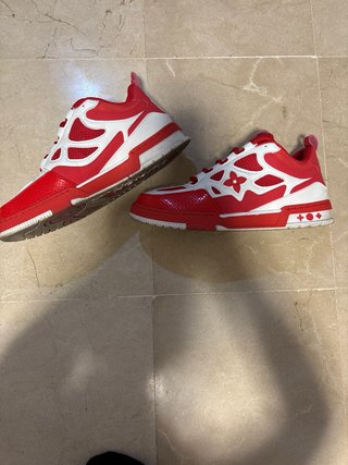 Botines Louis Vuitton Rojos y Blancos
