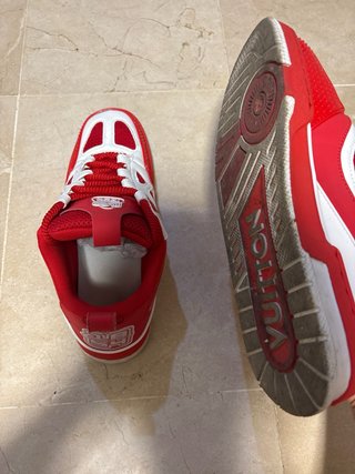 Botines Louis Vuitton Rojos y Blancos