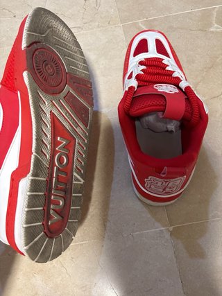 Botines Louis Vuitton Rojos y Blancos