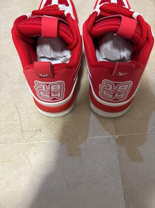Botines Louis Vuitton Rojos y Blancos
