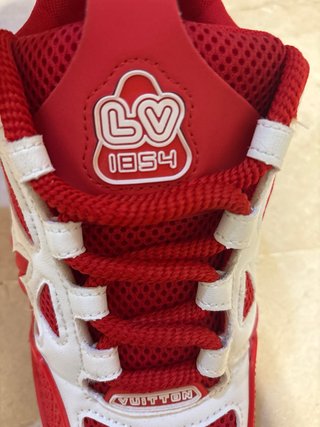 Botines Louis Vuitton Rojos y Blancos