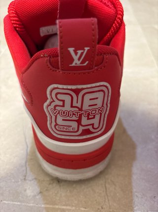 Botines Louis Vuitton Rojos y Blancos