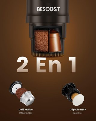 NUEVO Cafetera Portátil BESCOST Espresso USB-C