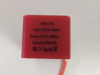Power Bank Compacta Roja