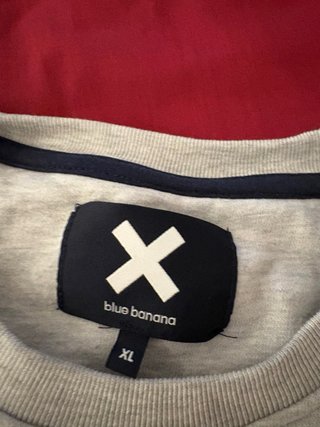 Sudadera Blue Banana Gris XL