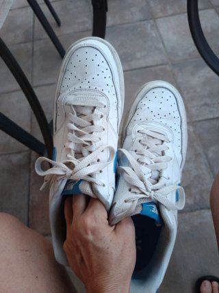Zapatillas Nike Air Force 1 Blancas y Azules