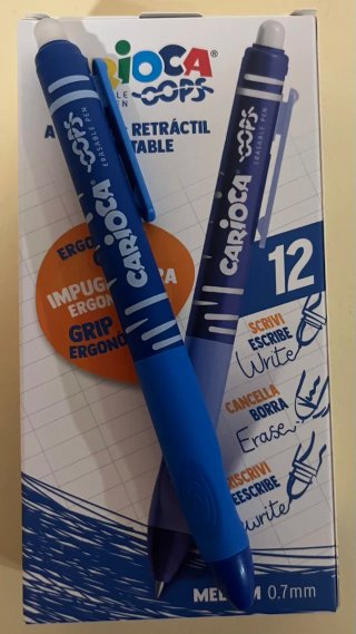 Set di penne cancellabili e ricariche Carioca