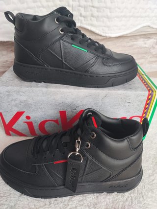 Kickers Zapatillas Piel Negra Talla 38