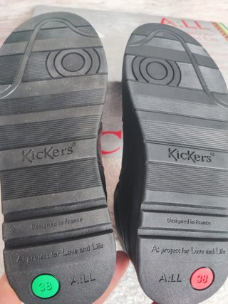 Kickers Zapatillas Piel Negra Talla 38