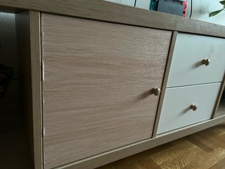 Mueble TV Kallax madera color roble