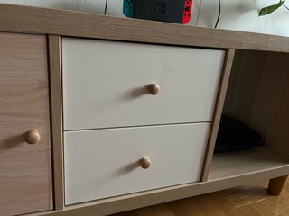 Mueble TV Kallax madera color roble