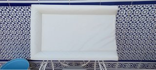 Cambiador acolchado blanco