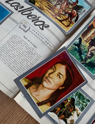 Albunes de cromos antiguos vida y color completos