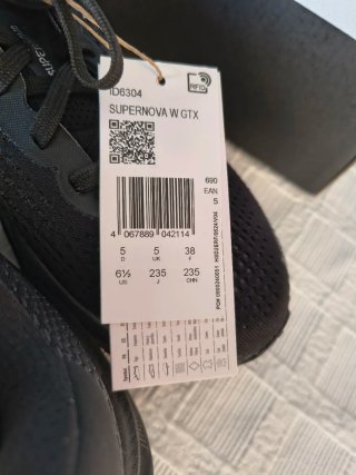 Zapatillas Adidas Supernova GTX Negras/Grises