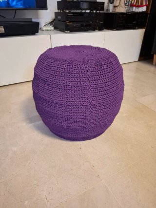 Pouf rotondo viola Ikea