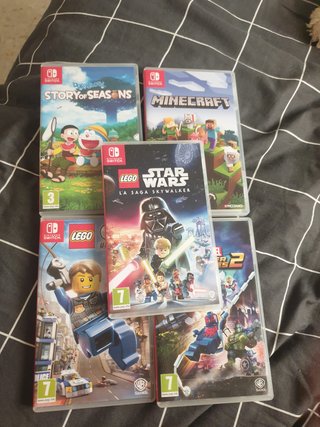 Pack Juegos Nintendo Switch: Minecraft, Lego Star